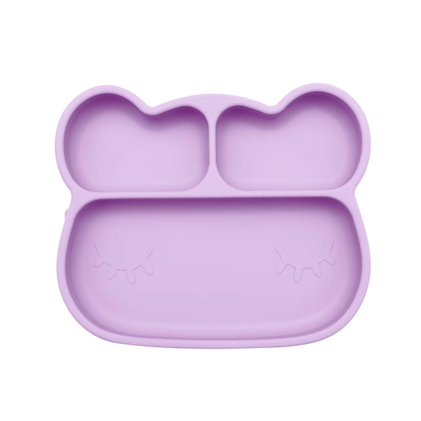 Bear Stickie Plate 矽膠小熊碟 - Lilac 淡紫色
