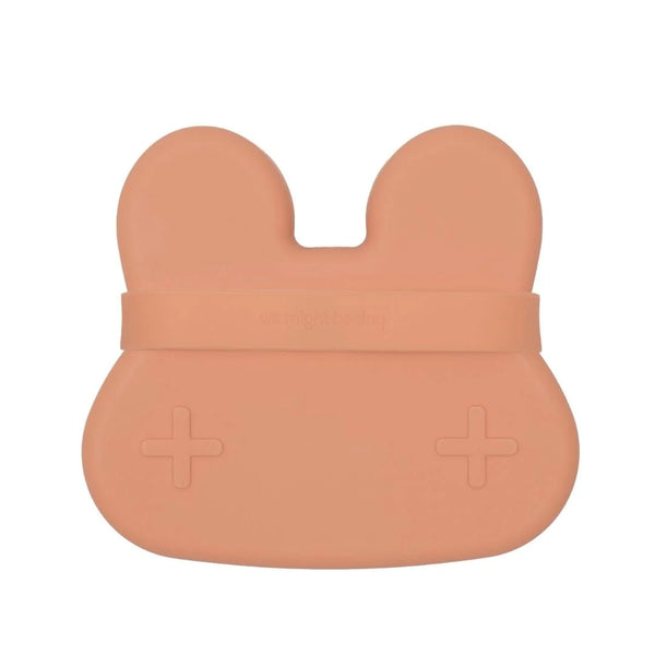 Bunny Snackie with lid and strap 矽膠小兔零食盒 - Dark Peach 暗橙色