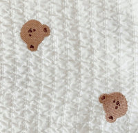DOT TO DOT 竹纖維波紋熊仔毯 - Bear blanket