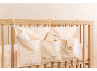 Merlin Crib Organizer 嬰兒床收納袋 - Gold Stella/ Dream Pink