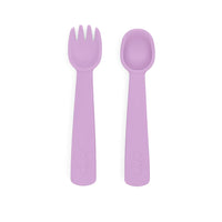 Feedie Fork & Spoon Set 矽膠餐具套裝 - Lilac 淡紫色