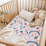 Fitted Cot Sheet - Rainbow Baby 嬰兒床單