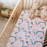 Fitted Cot Sheet - Rainbow Baby 嬰兒床單