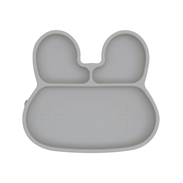 Bunny Stickie Plate 矽膠小兔碟 - Grey 灰色