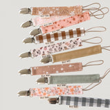 Spring Pacifier Clips 奶嘴夾 - Coral Floral